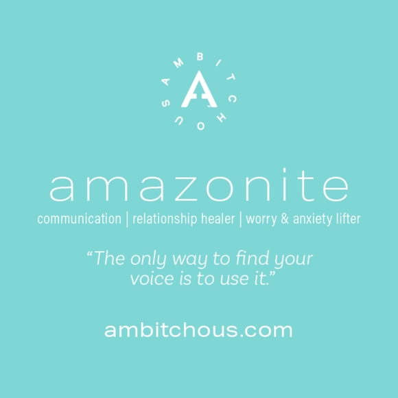 Rough Amazonite Gold Wire-Wrapped Ring - Picture 4 of 5